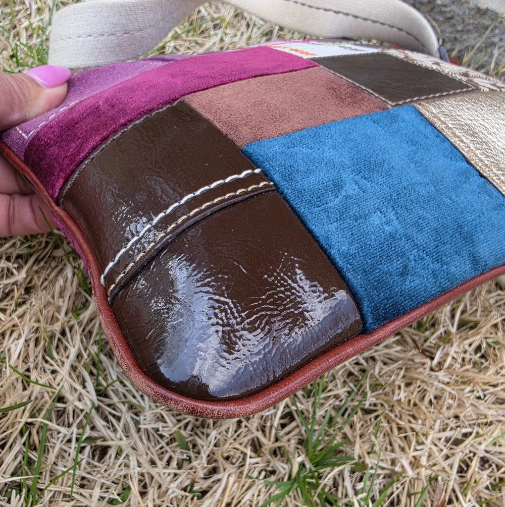 Coach 2007 Holiday Patchwork Crossbody Bag.